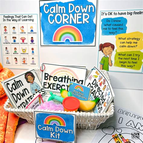 Calm Down Corner Free Printables