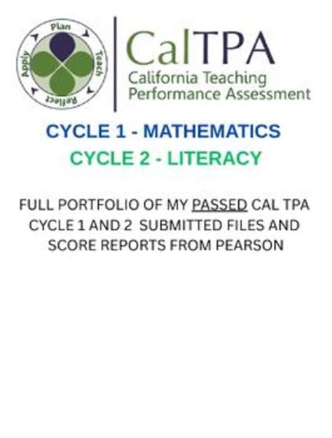 Caltpa Cycle 1 Templates