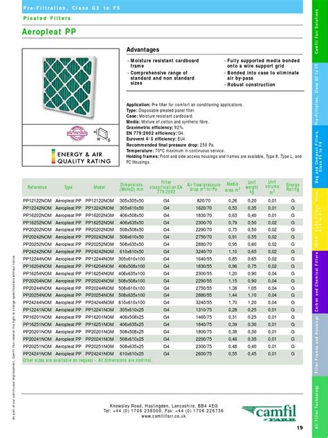 Camfil Filters Catalogue