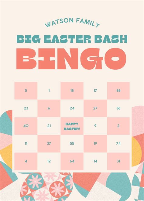 Canva Bingo Template