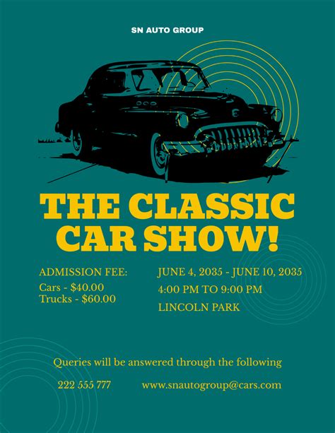 Car Show Flyer Template