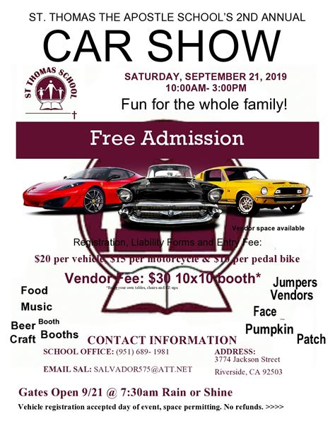 Car Show Flyer Template Free