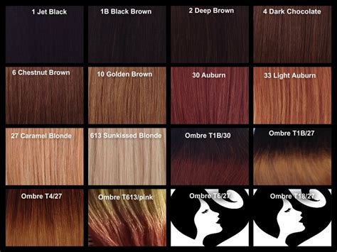 Caramel Hair Color Chart