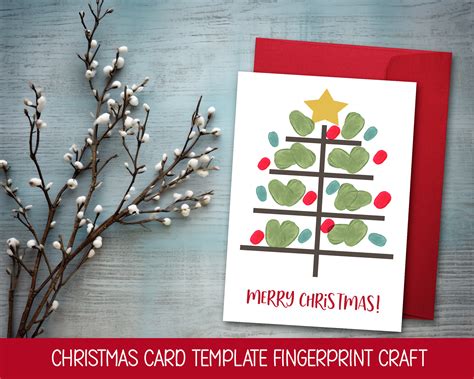 Card Christmas Tree Template