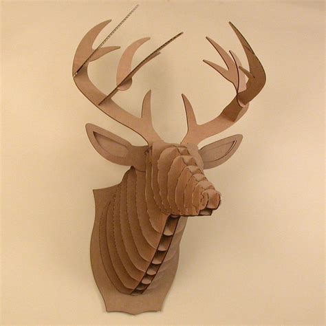 Cardboard Deer Head Template