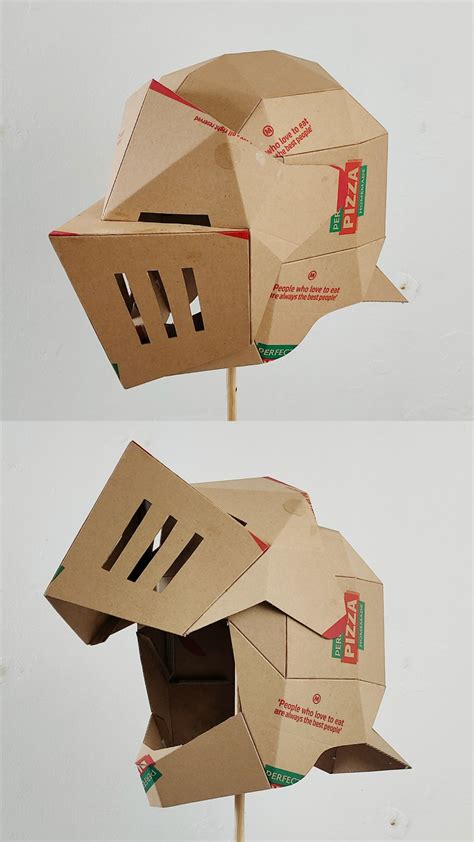 Cardboard Knight Helmet Template