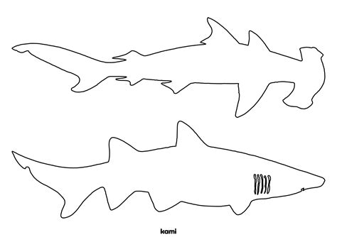 Cardboard Shark Template Printable