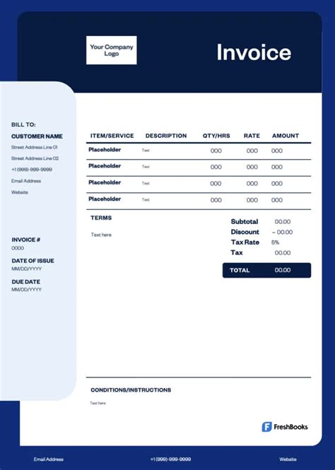 Carrier Invoice Template