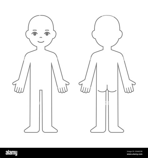 Cartoon Body Template