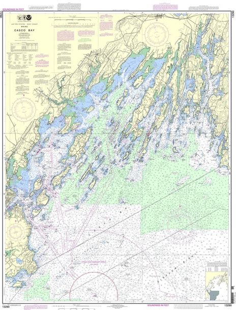 Casco Bay Nautical Chart