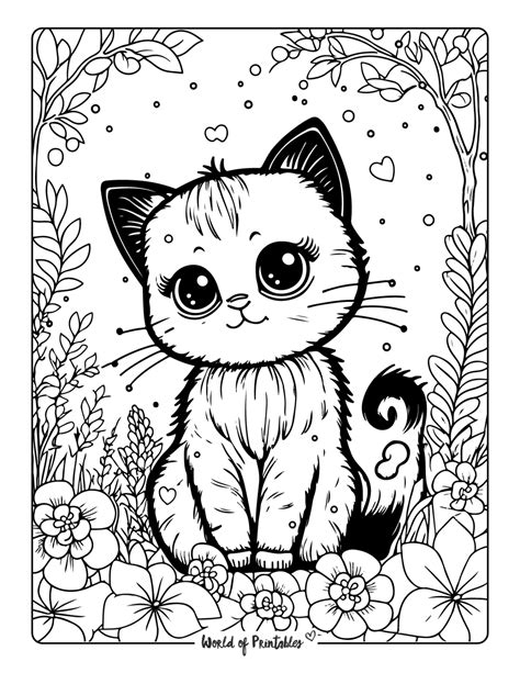 Cat Coloring Printables