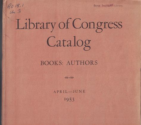 Catalog Library Of Congress