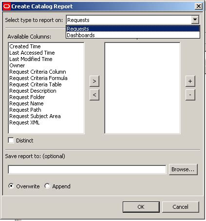 Catalog Manager In Obiee 12c