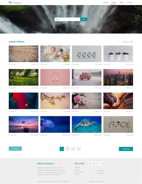Catalog Website Template