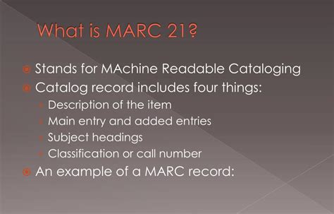 Cataloging Marc 21 Tag Order Video