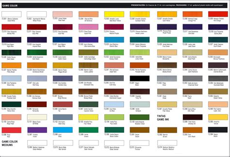 Catalogo De Colores
