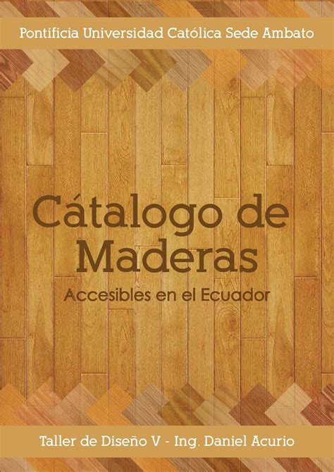 Catalogo De Maderas