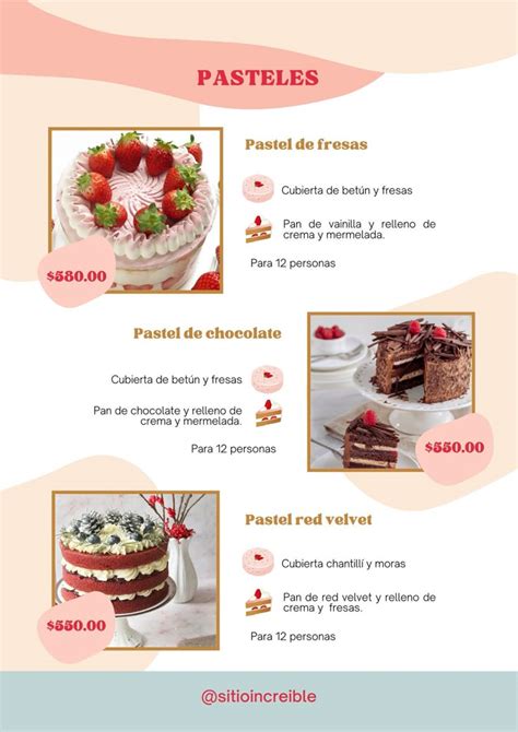 Catalogo De Pasteles