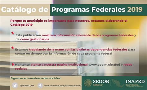 Catalogo De Programas Federales 2019 Amlo