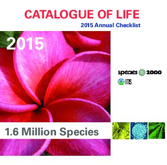 Catalogue Of Life Annual Checklist