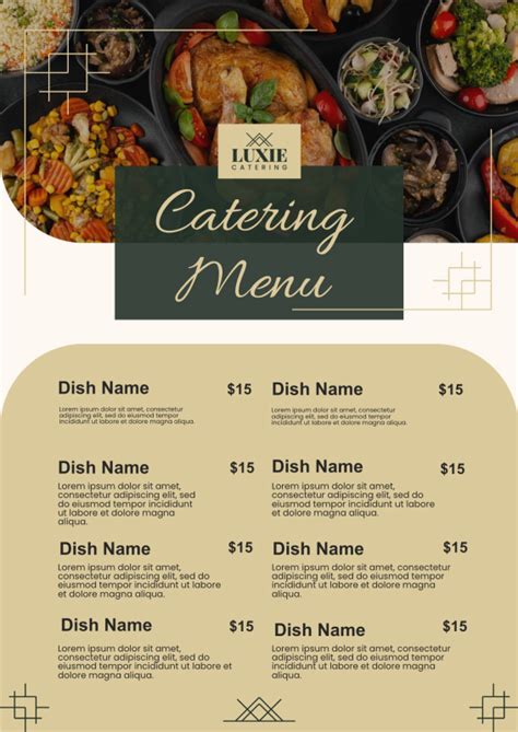 Catering Menu Template