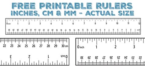 Centimeter And Inch Ruler Printable