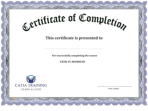 Certificates Of Completion Templates
