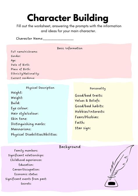 Character Building Template