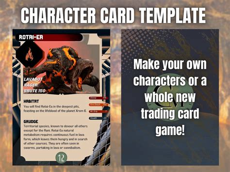 Character Cards Template