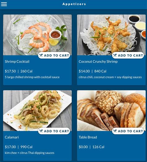 Chart House Melbourne Menu