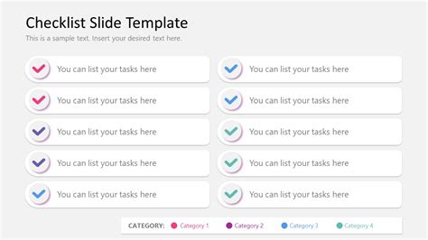 Checklist Template For Powerpoint