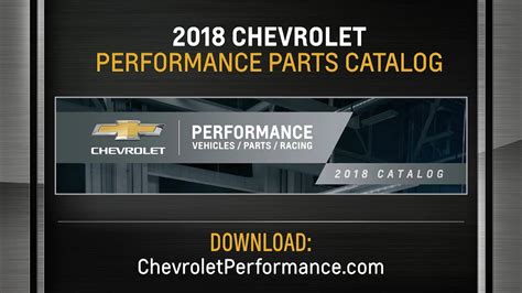 Chevrolet Performance Parts Catalog 2018