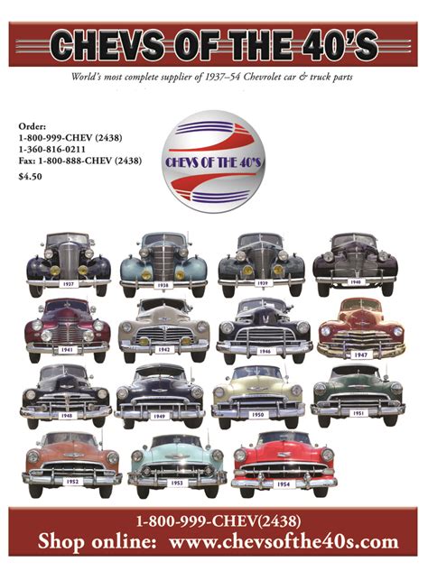 Chevy Of The 40s Catalog