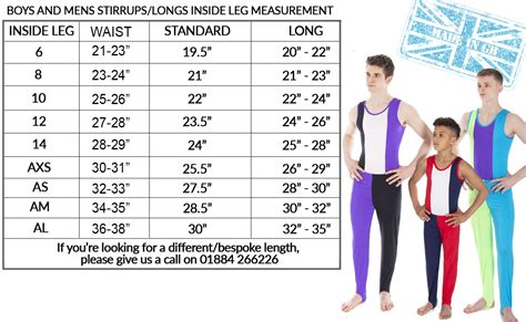 Child Leotard Size Chart