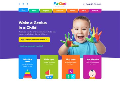 Childcare Website Templates