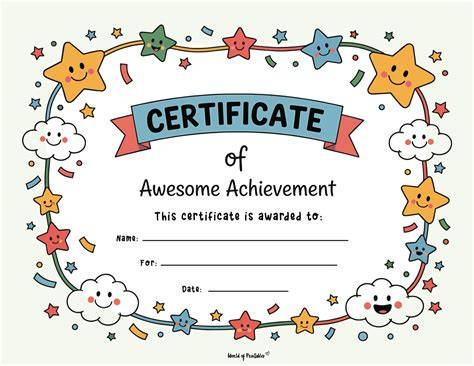 Children's Certificate Templates