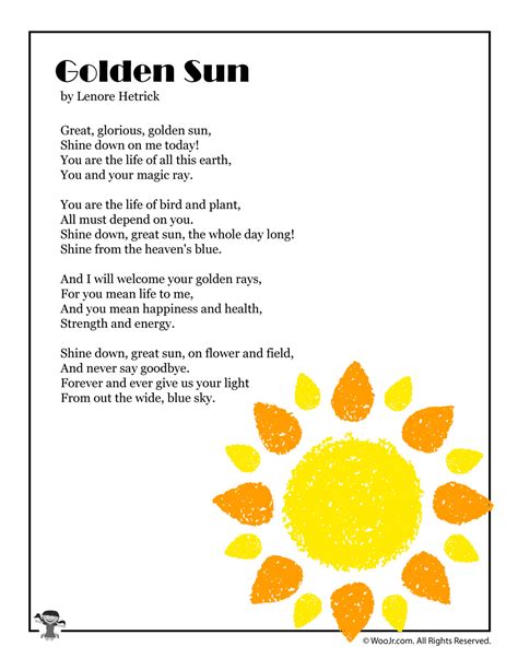 Childrens Poems Printable