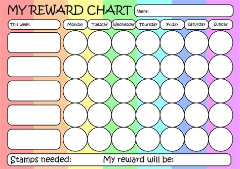 Childrens Reward Charts Printable Free