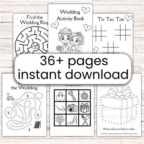 Childrens Wedding Activity Book Printable