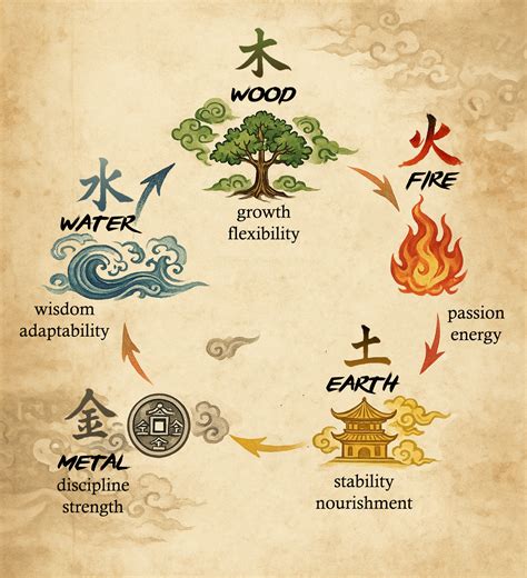 Chinese Astrology Elements Chart