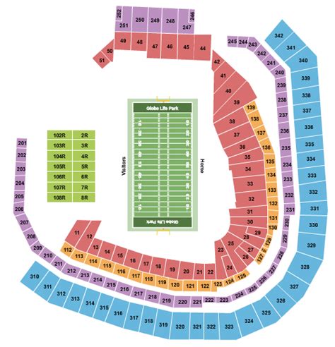 Choctaw Stadium Seating Chart