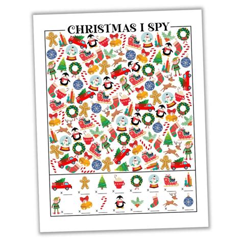Christmas I Spy Printables