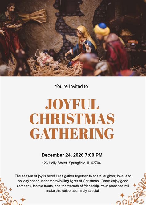 Christmas Invitation Email Template