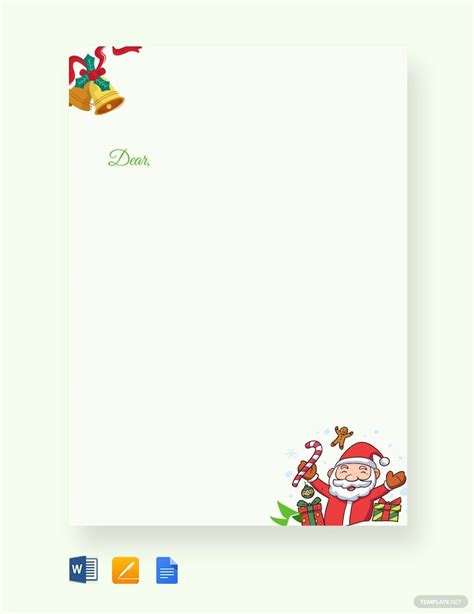 Christmas Letter Template With Pictures