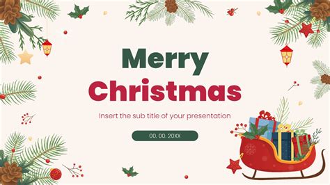 Christmas List Slide Template