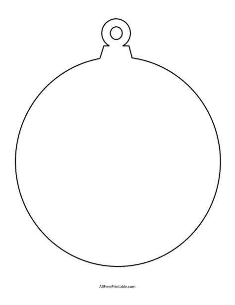 Christmas Ornament Outline Printable