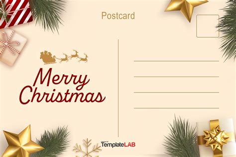 Christmas Postcard Template