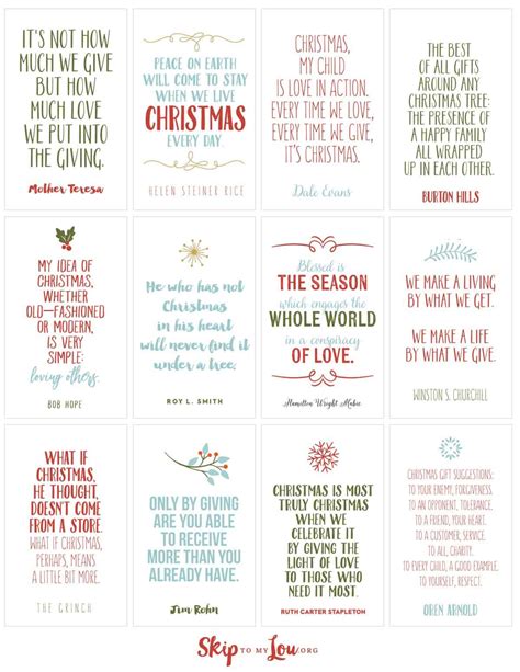 Christmas Printable Sayings