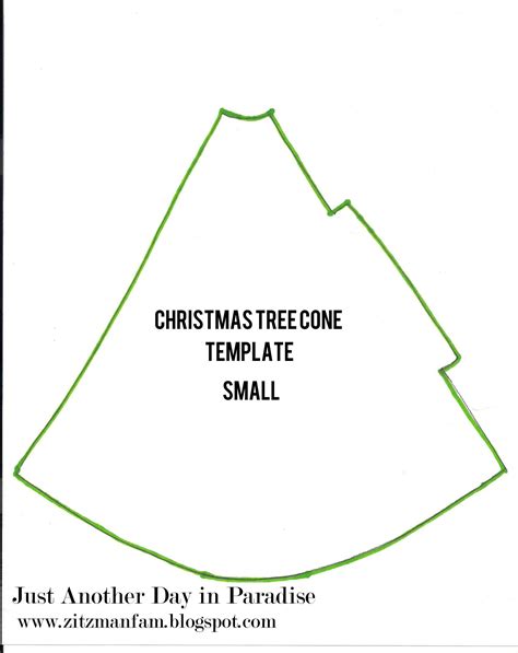 Christmas Tree Cone Template