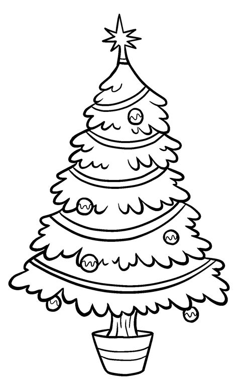 Christmas Tree Drawing Printable